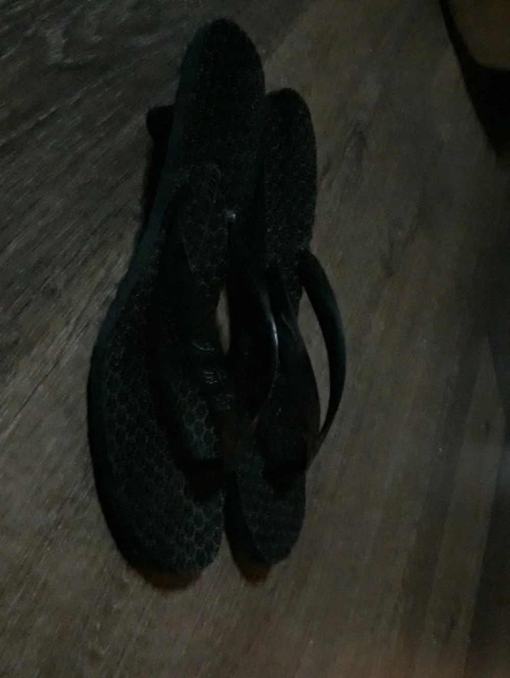 Rocket Dog Black Kitten Heel Flip Flop